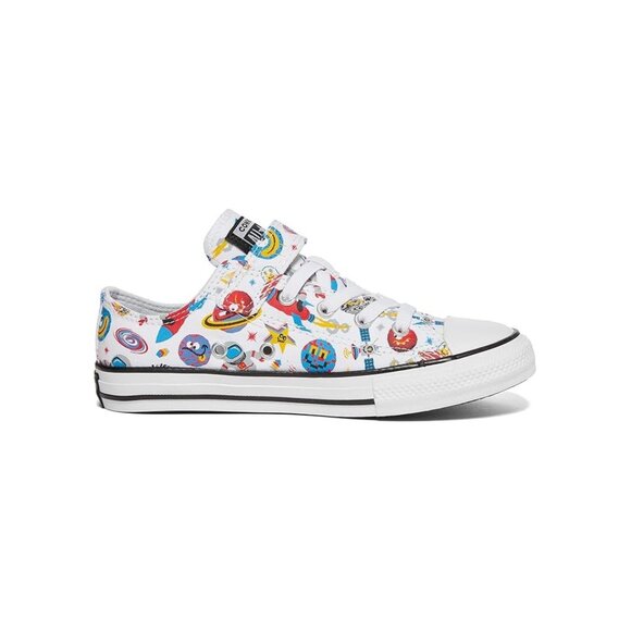 Converse Chuck Taylor All Stars Kids CTAS 1V OX Space Sneakers V Strap Youth 1 - Picture 10 of 14